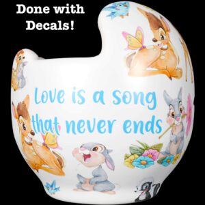 Bambi and Thumper cranial band decals