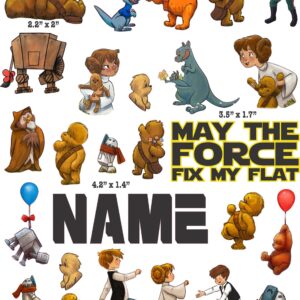 Chewy the Pooh cranial band decals