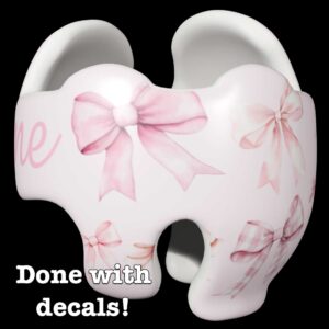 Coquette Bows cranial band decals