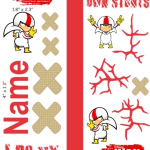 Kick Buttowski cranial band decals