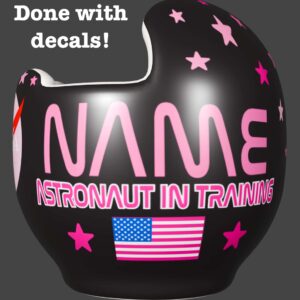 NASA Visor Girl cranial band decals