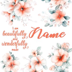 Pastel Watercolor Flowers cranial band decals