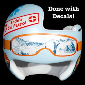 Winter Paradise cranial band decals