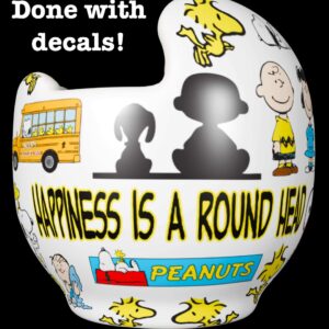 Charlie Brown cranial band decals