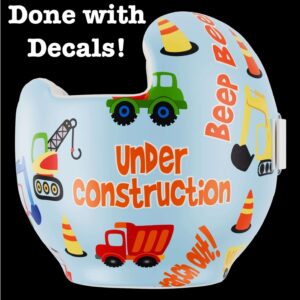 Construction 3 cranial band decals