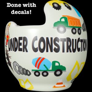 Construction 5 cranial band decals