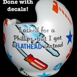 I asked for a Phillips COLOR cranial band decals