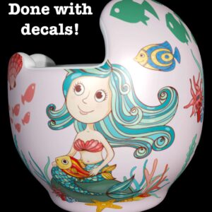 Mermaid 2 cranial band decals