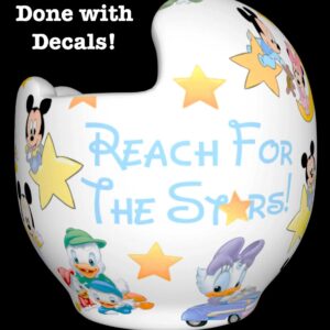 Baby Mickey cranial band decals