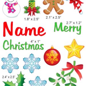 Christmas 1 cranial band decals