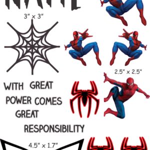 Spiderman cranial band stickers